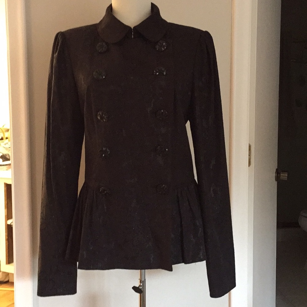 BETSEY JOHNSON black print jacket